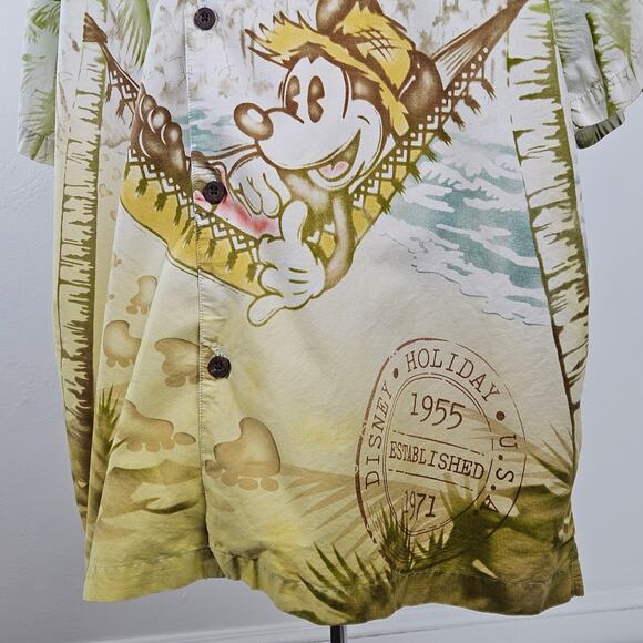 Disneyland Resort Mickey Mouse Hawaiian All-Over Full Print Shirt | Men's XXL - Picture 13 of 16